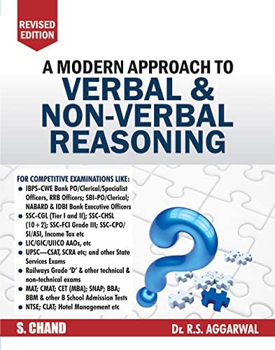 Modern Approach to Verbal & Non-Verbal Reasoning by Dr R.S. Aggarwal