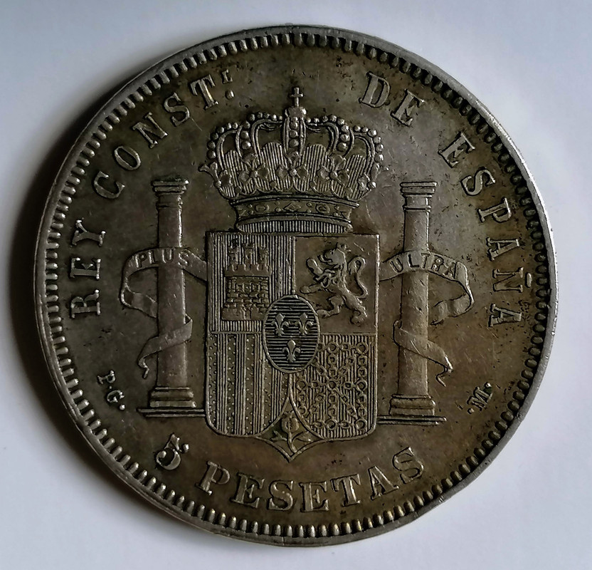 5 pesetas Alfonso XIII 1891 ¿duro sevillano? 5-pesetas-Alfonso-XIII-1881-Reverso