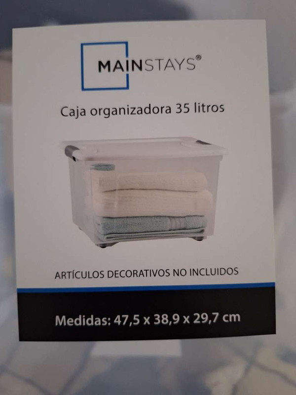 Walmart: caja organizadora con ruedas 35 litros