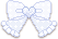 Blue bow pixel