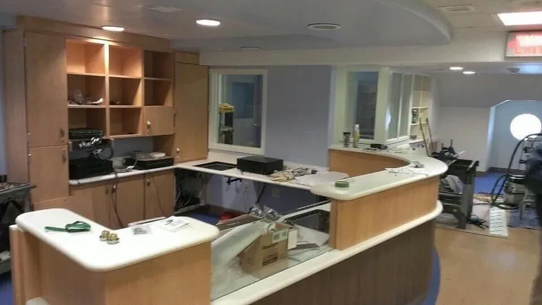 Not an accurate representation of the nurses station