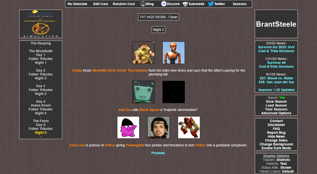 3 29 2023 17 57 15 Brant Steele Hunger Games Simulator — Postimages