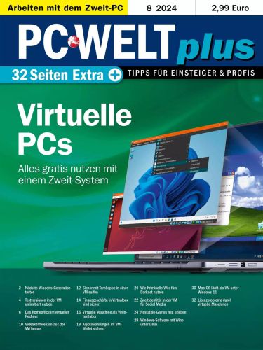 Cover: Pc Welt Plus Magazin August No 08 2024