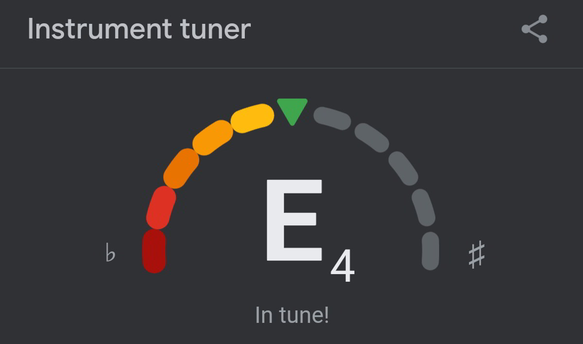 Accordatore per la chitarra di Google