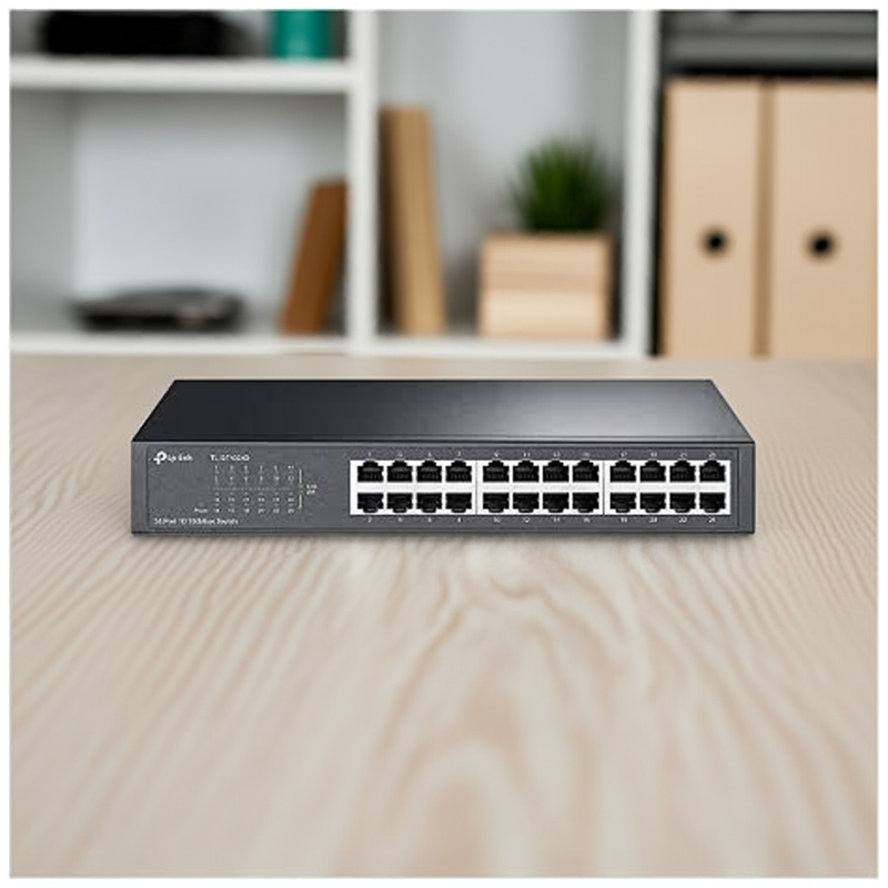 Switch TP-Link TL-SF1024D com 24 portas
