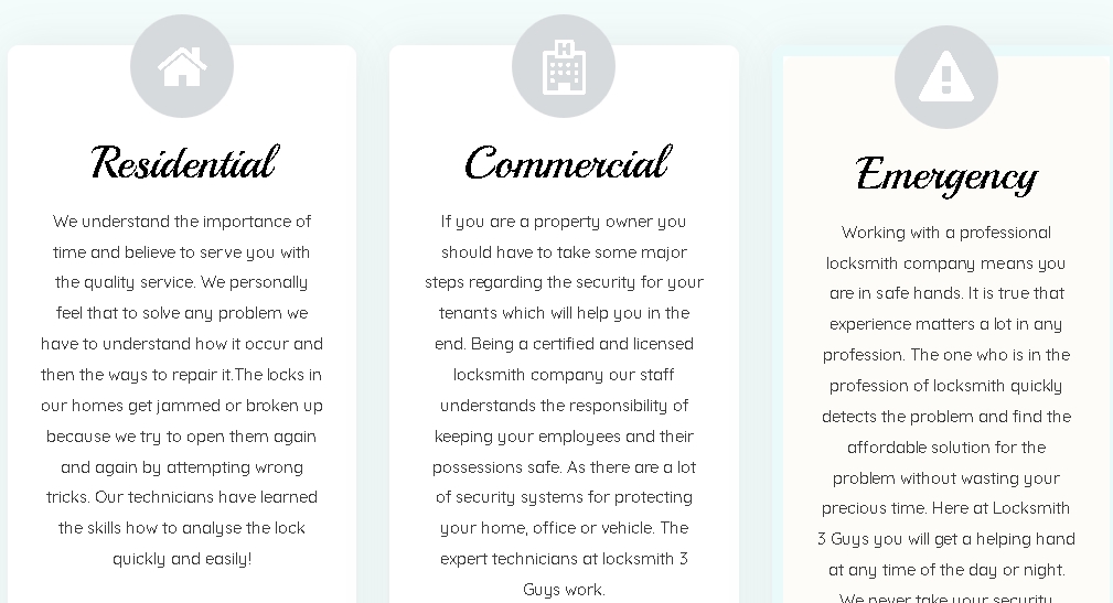 3 Guys Locksmith28648 S. Dixie HwyHomestead FL, 33033(305) 907-7