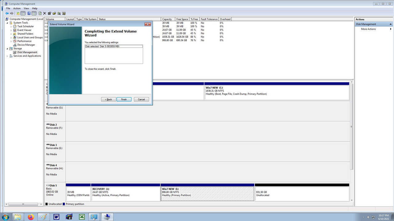 5c(resizing partiton)