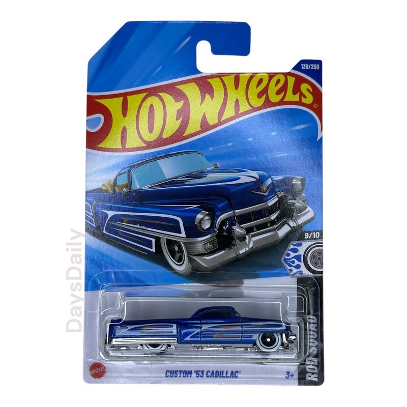 Hot Wheels Custom '53 Cadillac Blue 2025 Case F Rod Squad Int