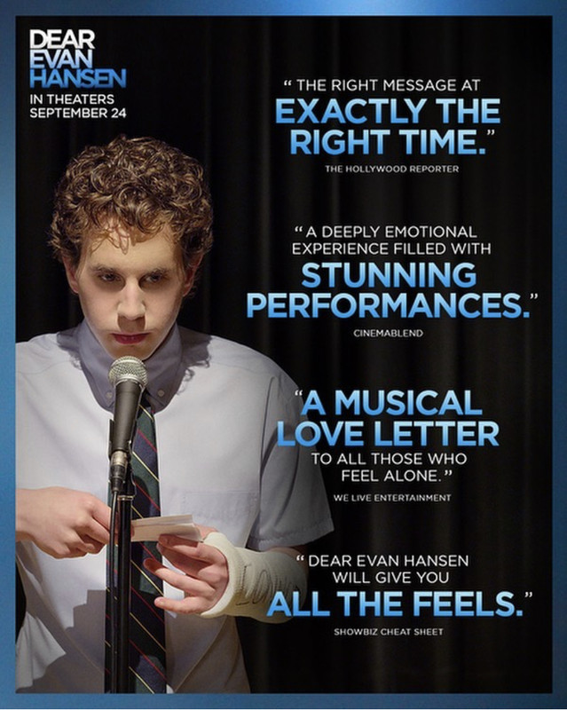 DEAR EVAN HANSEN film sets September 2021 release