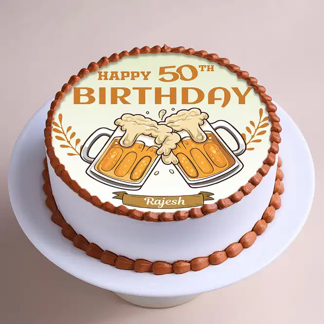 cheers to fifty birthday cake phot749