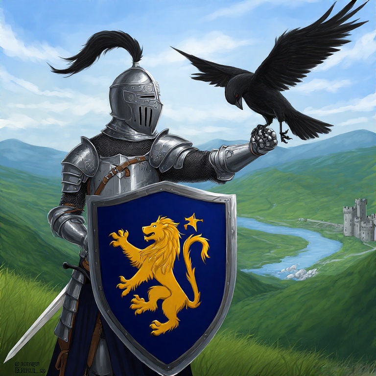 A-medieval-knight-in-shining-a-6