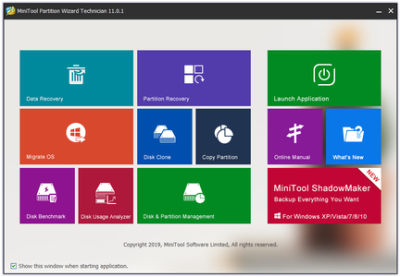 74572d4c 01c0 4e4f 9a40 3d084756073d - MiniTool Partition Wizard Technician 11.0.1