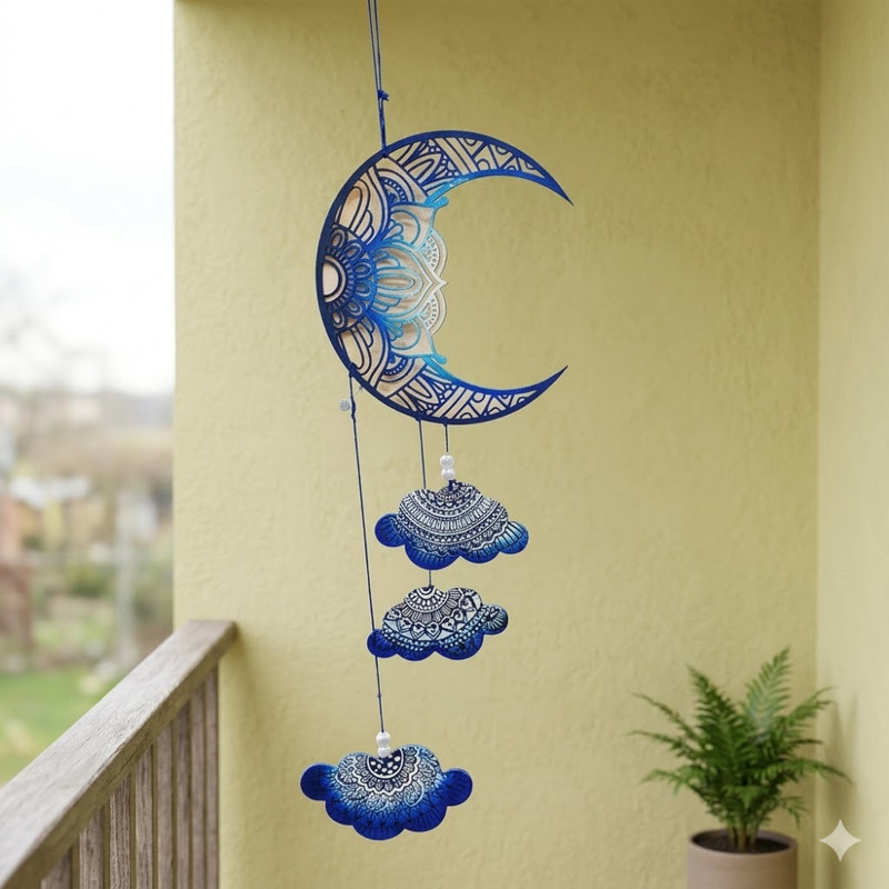 Penkraft Pen Mandala Advanced Art Moon Wall Hanging DIY kit