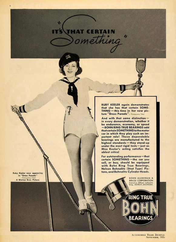 ruby keeler bohn bearings 1935
