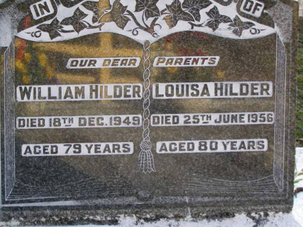 William and Louisa Hilder