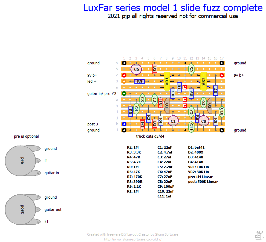 LuxFar Series Model 1 Slide Fuzz Complete