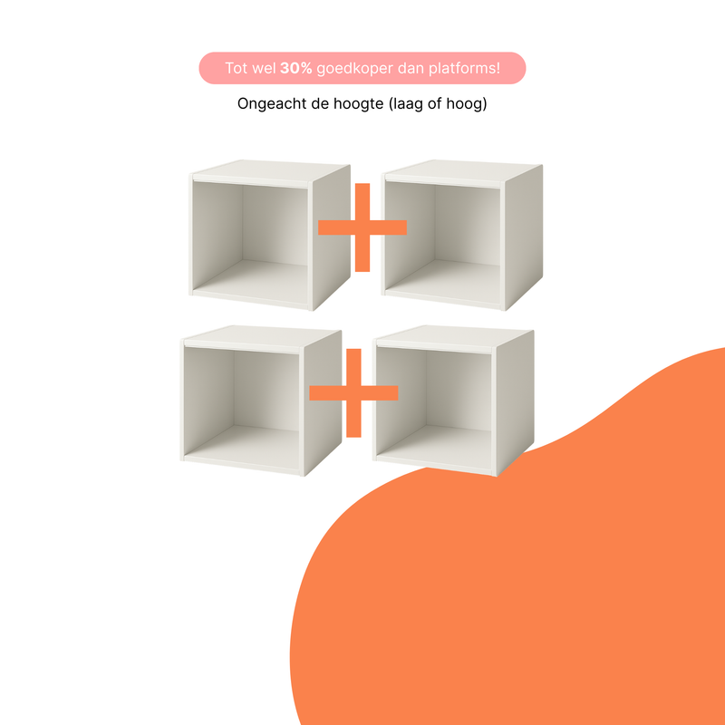 IKEA PAX kast — 2 elementen, inclusief kastinzetten en deuren, professioneel gemonteerd