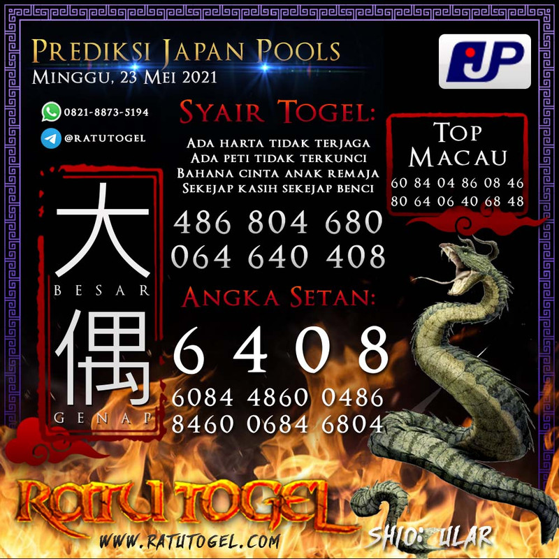 BOCORAN TOGEL JEPANG MINGGU 2352021