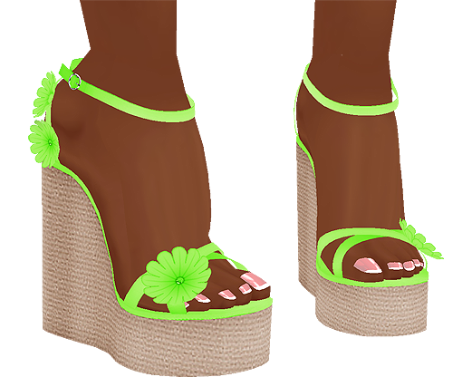 Green-Wedge-Sandals