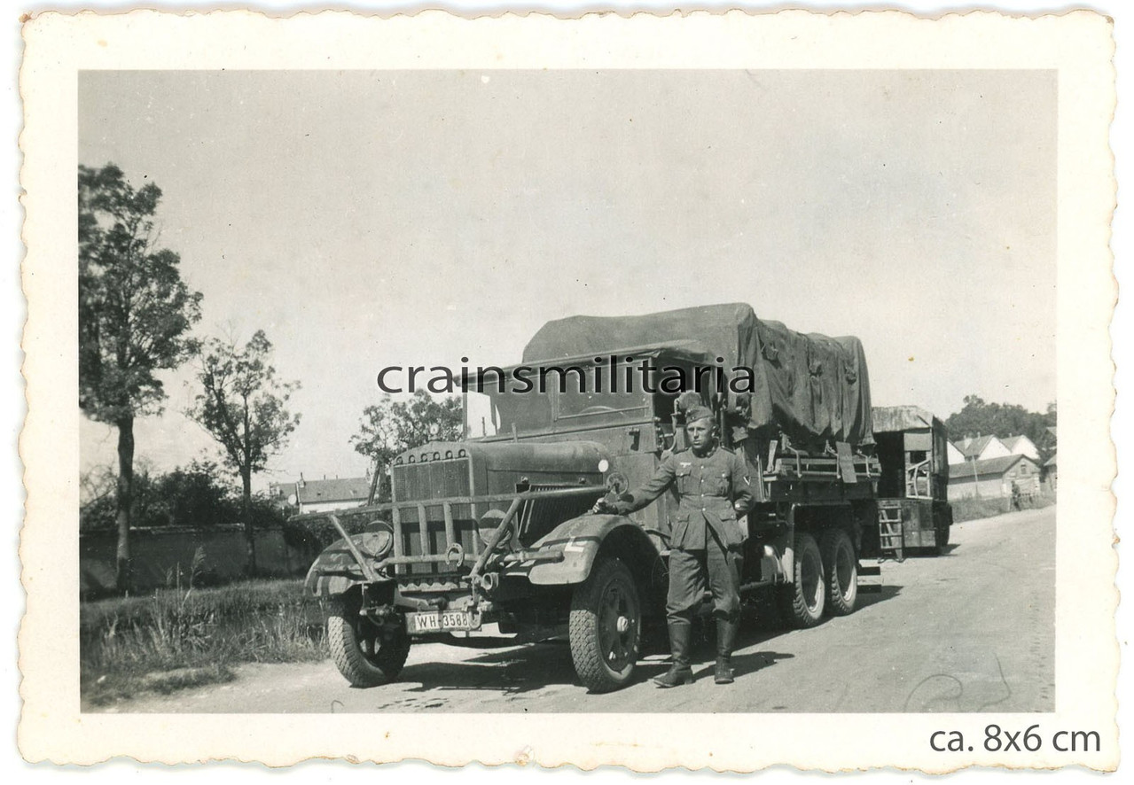 Orig Foto Henschel 33 D Lkw der s Art Abt 620 in Frankreich 1940