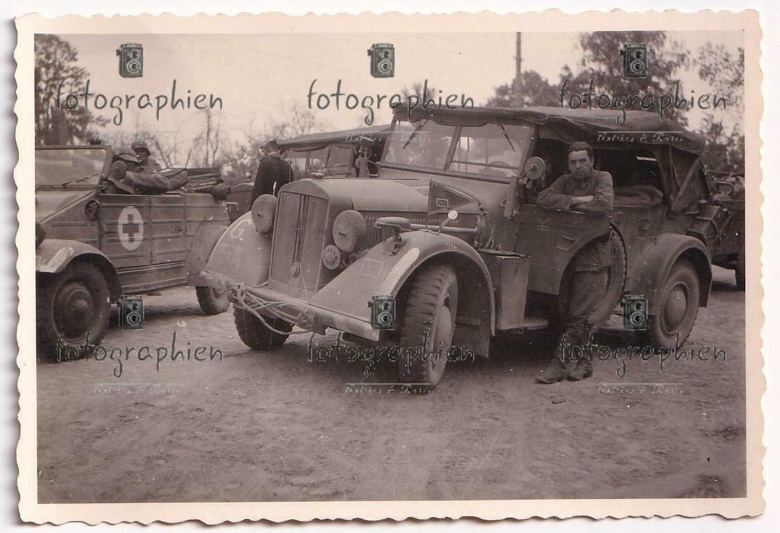 org. Foto Ukraine Belarus Kfz Lkw Kübelwagen Pz. Rgt. 33 1941
