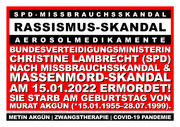 Christine Lambrecht (SPD) nach Missbrauchsskandal am 15.01.2022 ermordet!