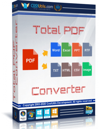 Coolutils Total PDF Converter version 6.1.0.78 Multilingual Coolutils Total PDF Converter version 6.1.0.78 Multilingual