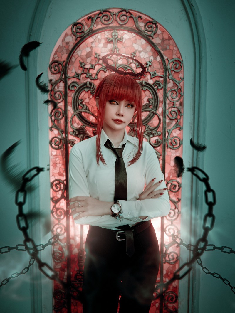 Joyce Lin2x Makima Cosplay Chainsaw Man 写真 47P插图