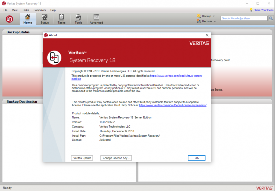Veritas System Recovery 18.0.2.56692 Multilingual Veritas System Recovery 18.0.2.56692 Multilingual