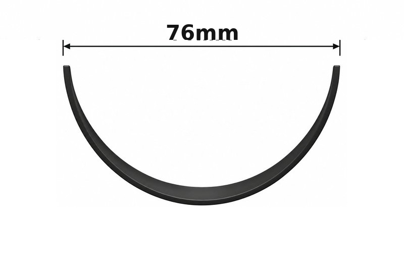 Mini guttering bracket 76mm width diagram
