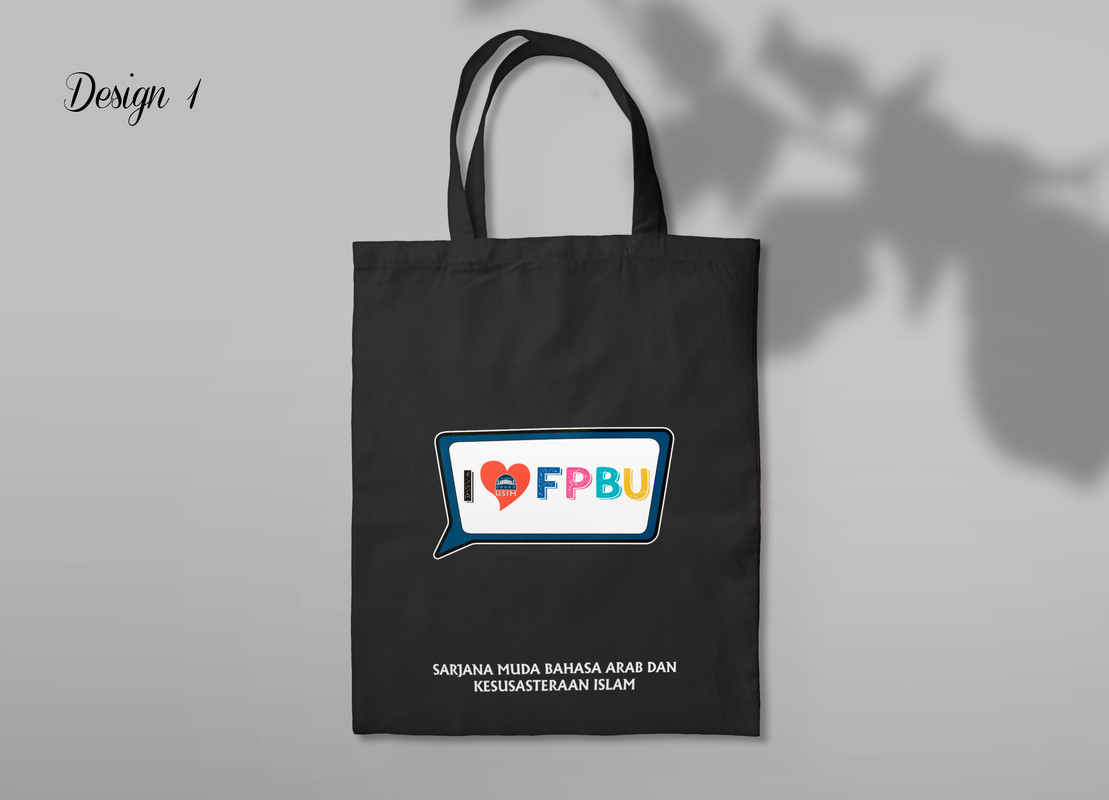 Tote Bag Hitam Depan
