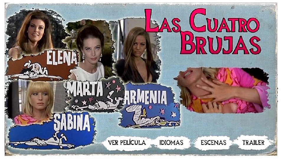 LE FATE MENU - Las cuatro brujas (Le fate) [1966] [Comedia] [DVD9] [PAL] [Leng. ESP/ENG] [Subt. Español]