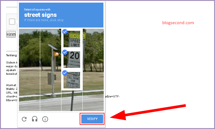 Melewati Captcha Google