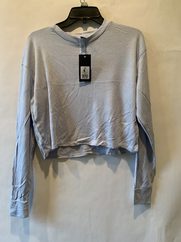 SWS ESSENTIALS LIGHT BLUE COMFORTABLE WAFFLE LONG SLEEVE SIZE M