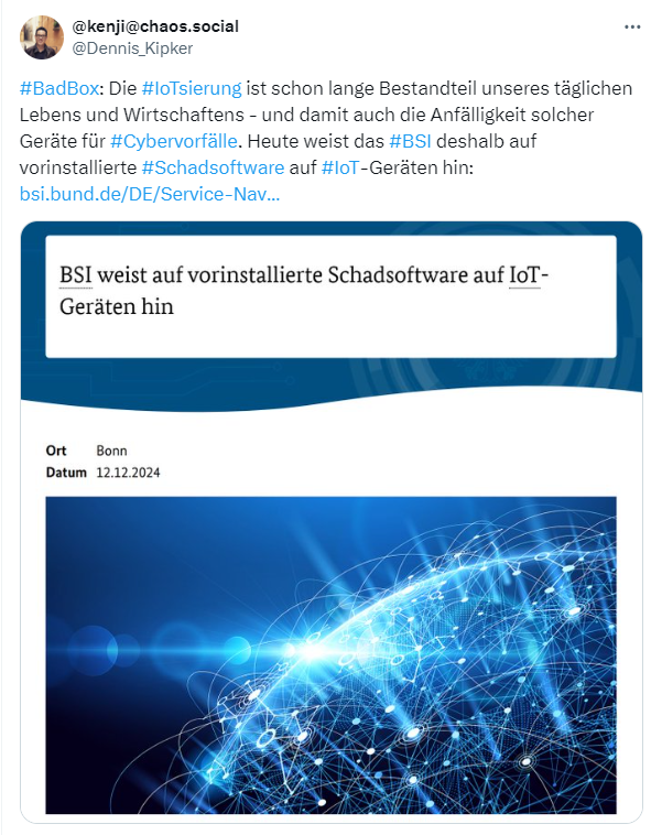 BadBox: Malware auf IoT-Geräten