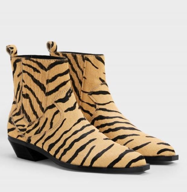 Bershka kožne animal print kratke kaubojke