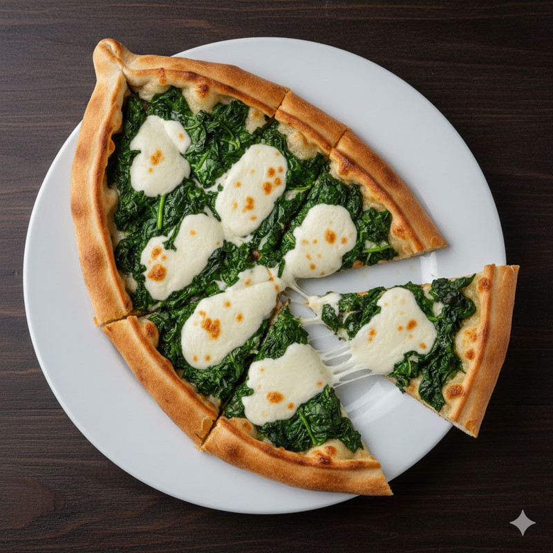 Barquita De Espinacas Con Queso