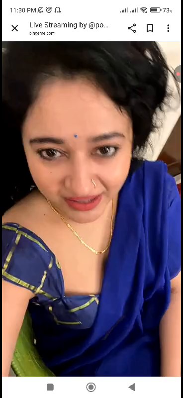 [Image: Poonam-Bajwa-Blue-Saree-Live-mp4-0014.jpg]