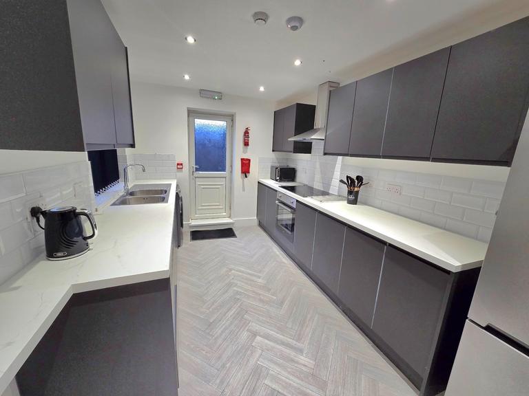 Modern living space after renovation