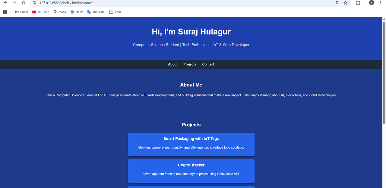 Portfolio Screenshot 1