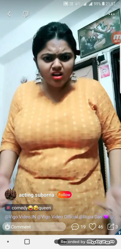 Soubouna Big huge tits in oragne churidhar.mp4_snapshot_00.05.928