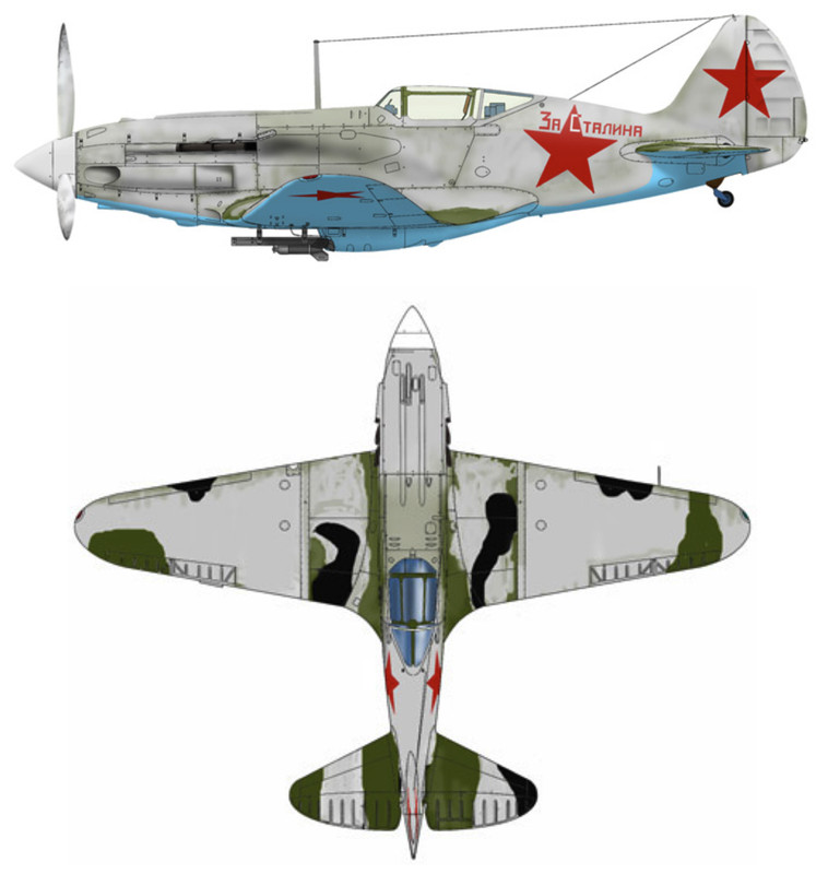 Mikoyan-Gurevich-MiG-3-148IAP-For-Stalin-flown-by-pilot-Maj-Yakov-Titayev-battle-for-Kharkov-1942-0A