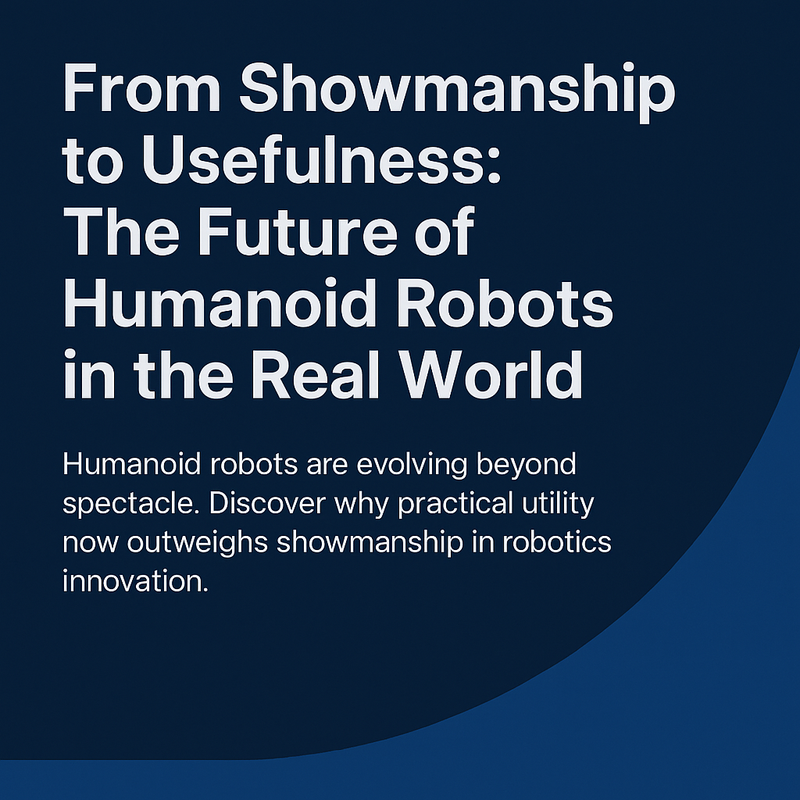 From Showmanship to Usefulness: The Future of Humanoid Robots in the Real World