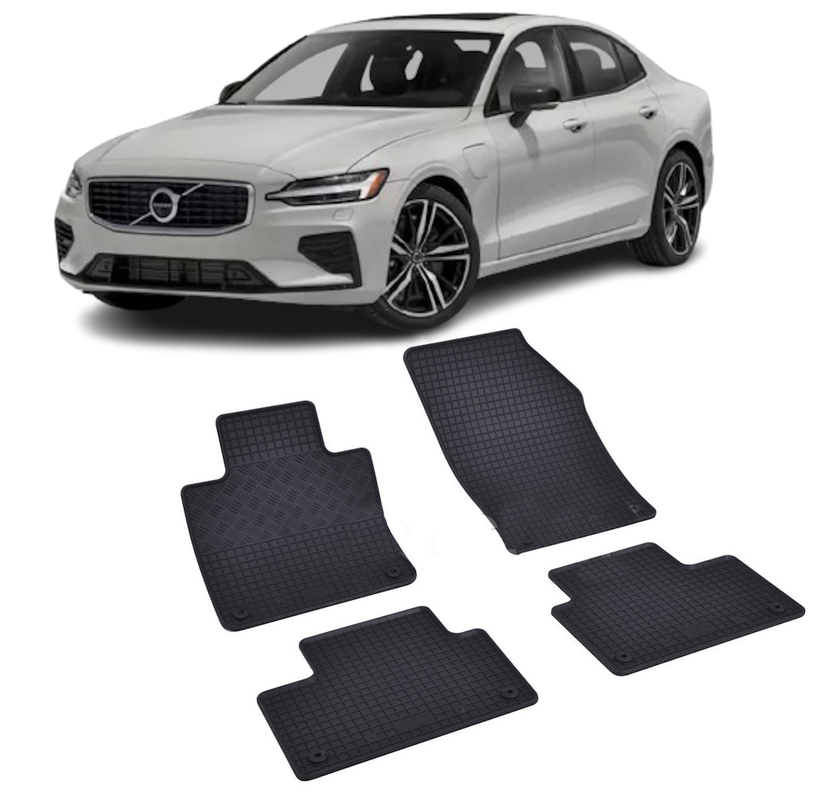 Set 4 covorase Volvo S60 Phev 2018-prezent, din cauciuc 100%, compatibile cu autoturismul VOLVO S60