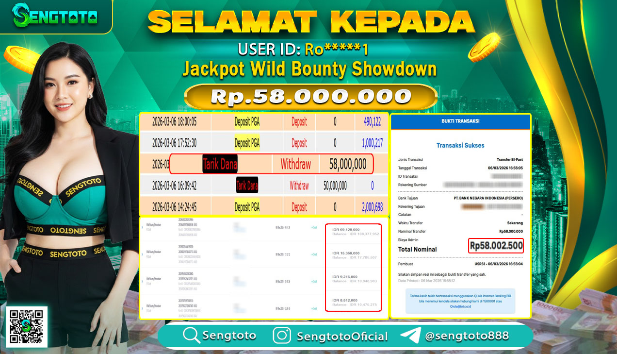 BUKTI PEMBAYARAN SLOT WILD BOUNTY SHOWDOWN