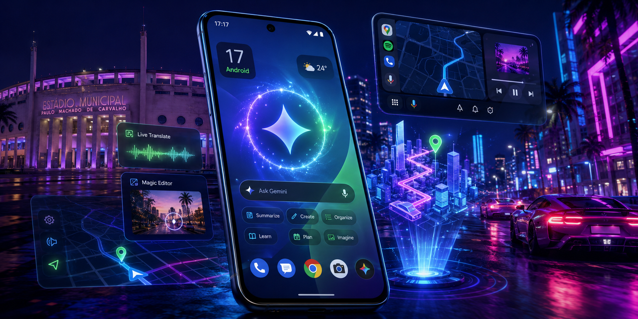 Android 17 e Android Auto: Google Aposta Tudo em Gemini e Transforma Celular em Assistente Proativo