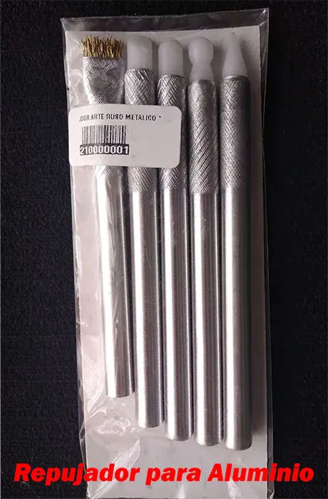 Repujador metálico punta blanco para aluminio arte ruso estaño y metal