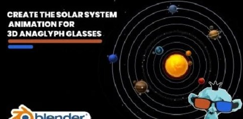 Create The Solar System Animation For 3D Anaglyph Glasses