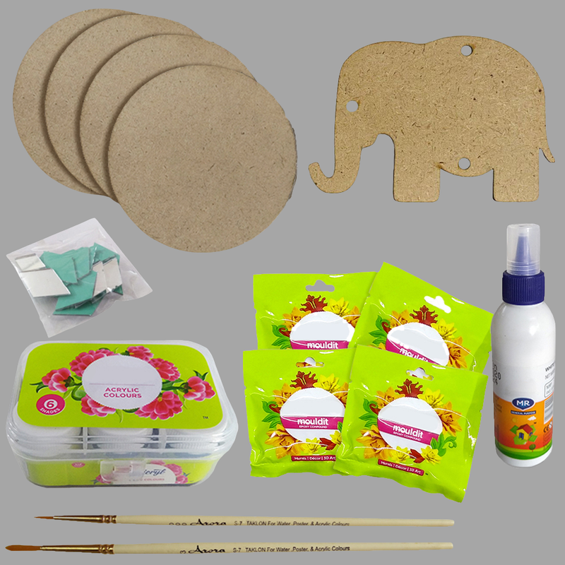 Lippan Art on Round Wall Hanging DIY Kit