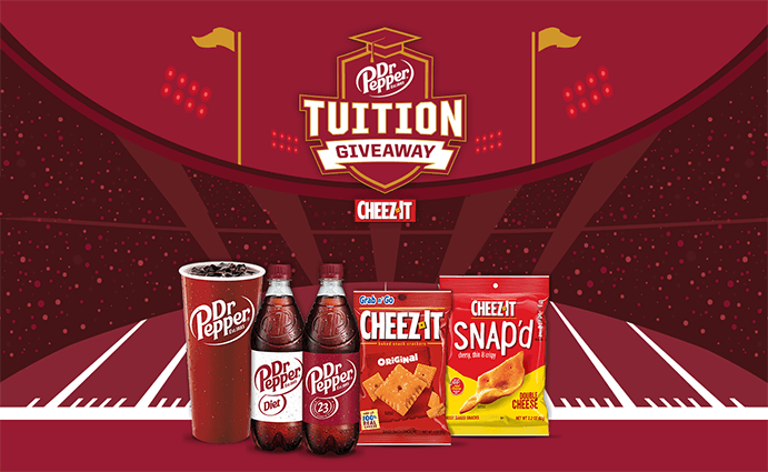 Win ,000 Tuition or Instant Prizes: Dr Pepper and Cheez-It Sweepstakes 2024